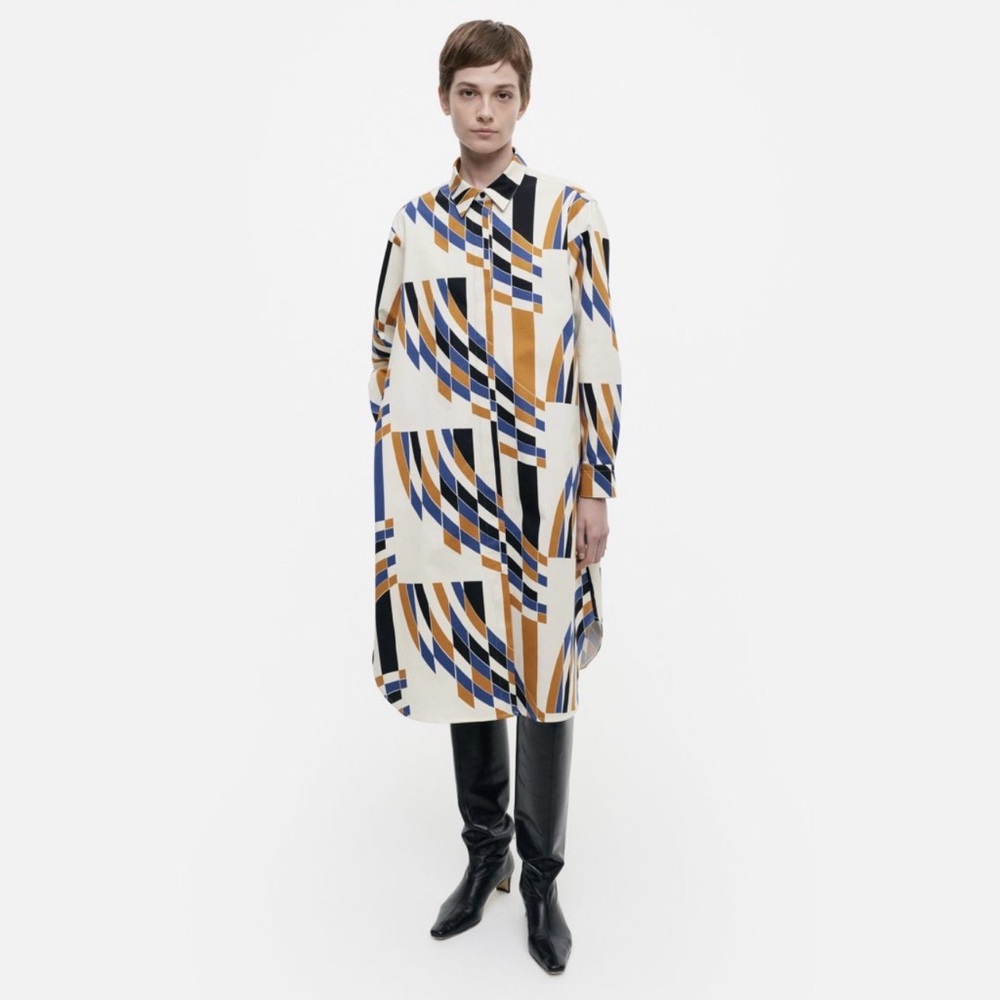 NWT Marimekko Palkisto Kupoli Dress - Size 34 (oversized)